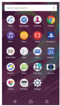 SONY XPERIA X 64GO ROSE - Écran applications - 1