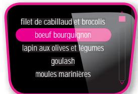 MOULINEX COOREO CONNECT - MENU INGRÉDIENTS : - 12