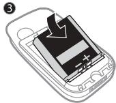 SONY ERICSSON Z610i - Carte SIM et batterie - 3