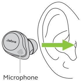 JABRA ELITE 85T GRIS TW - Instructions de port - 1