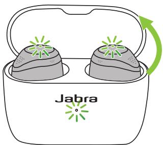 JABRA ELITE 85T GRIS TW - Recharger les écouteurs-boutons-boutons - 1