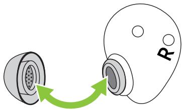 JABRA ELITE 85T GRIS TW - Changer les embouts eargels - 2