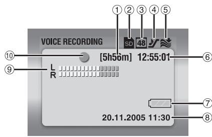 JBL GZ-MC200 - Pendant un enregistrement vocal - 1
