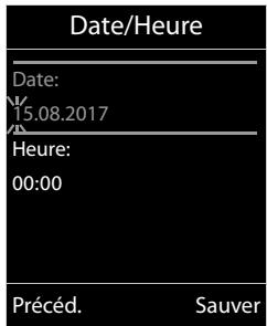 GIGASET C570A SOLO - Régler la date et l'heure - 3