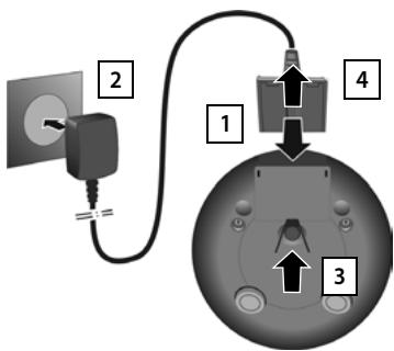 GIGASET C570A SOLO - Raccorder le chargeur - 1