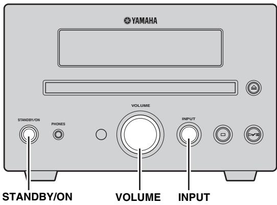 YAMAHA MCR 330 NOIR - Fonctionnement de BASE de l'ampli-tuner - 1