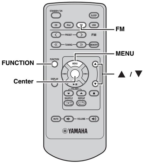 YAMAHA MCR 330 NOIR - Sélection d'une émission du système de diffusion de données radio - 1