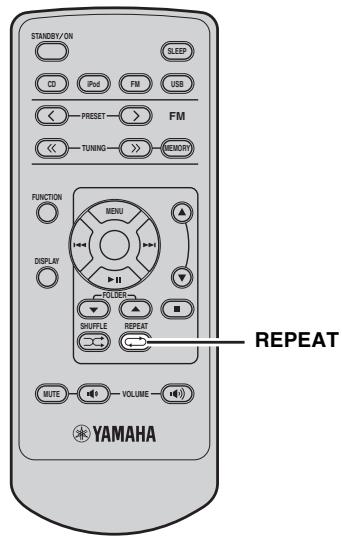 YAMAHA MCR 330 NOIR - Répétition de la lecture (repeat play) - 1