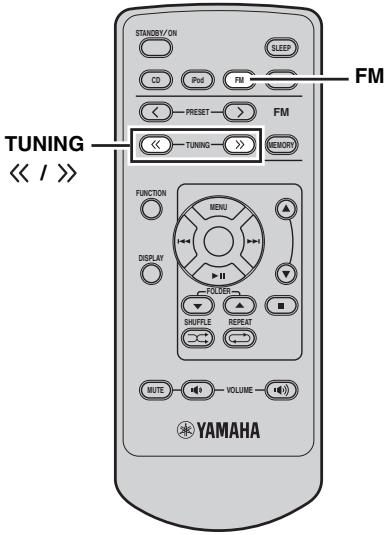 YAMAHA MCR 330 NOIR - Syntonisation manuelle - 1