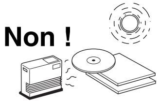 YAMAHA MCR 330 NOIR - Remarques relatives à la manipulation des disques compacts - 3