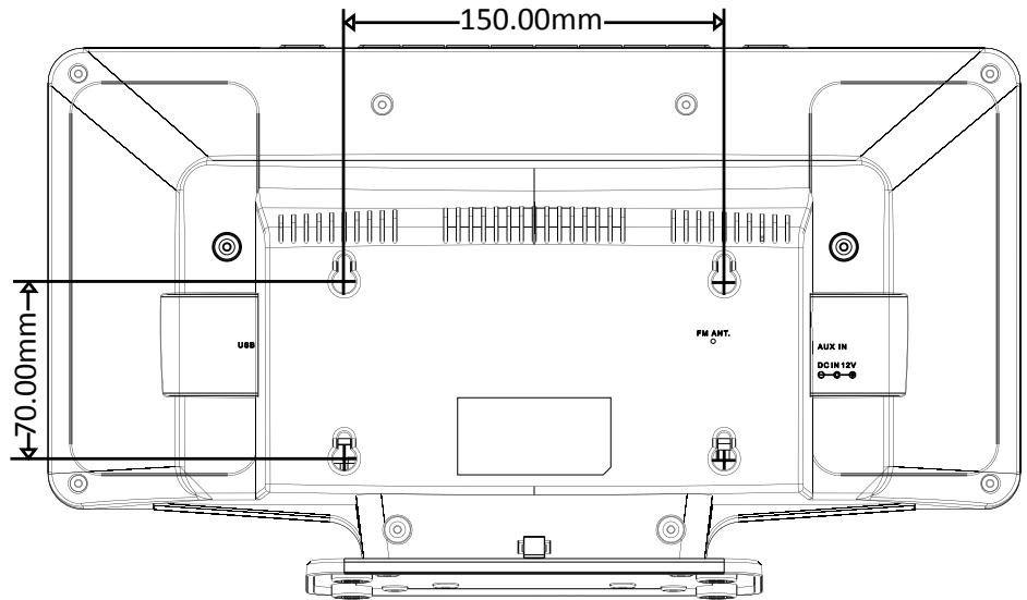 BRANDT MCB2000 - FIXER L'appareil sur un MUR (optionel) - 1