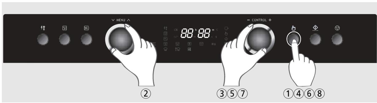 DAEWOO KOC-1COK NOIR - Réglages de l'horloge - 1