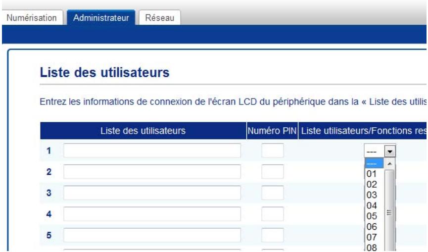 BROTHER ADS-2400N - Configurer verrouill. fonction sécurisée 3.0 avec la gestion à partir du web - 2