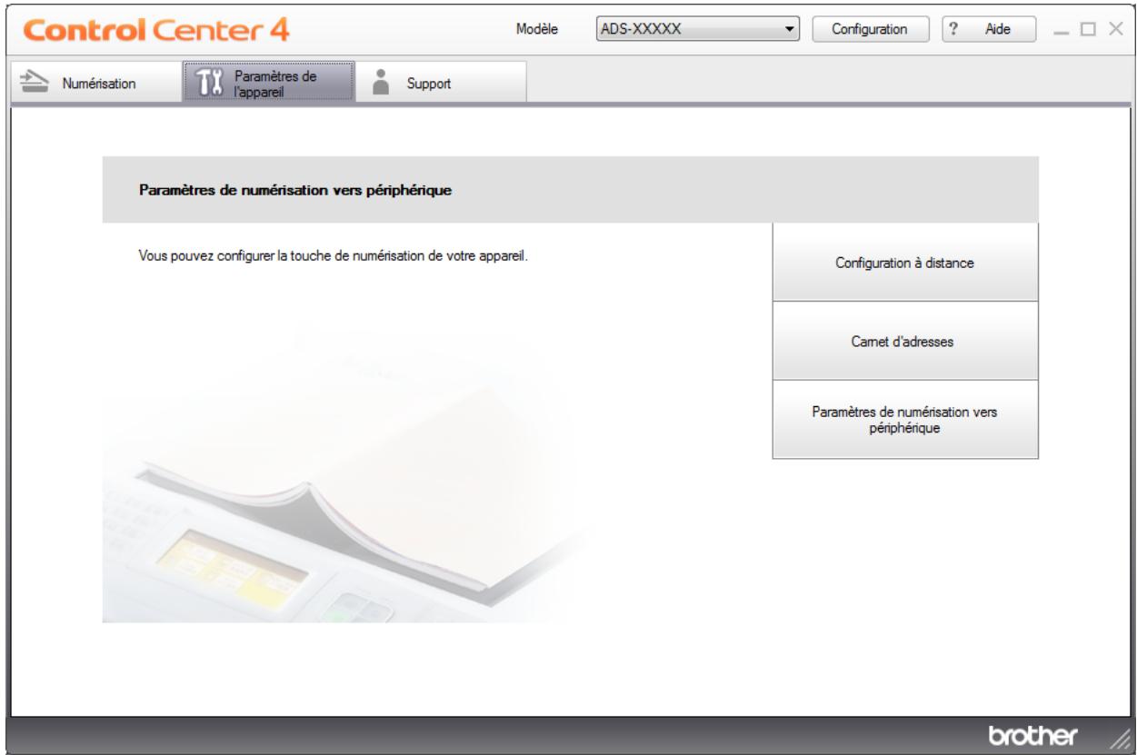 BROTHER ADS-2400N - Attribuer la fonction de numérisation au périphérique réseau 1 à 3 - 1