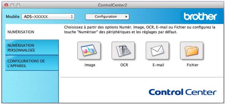 BROTHER ADS-2400N - Modification des paramètres de numérisation vers ordinateur (macintosh) - 1