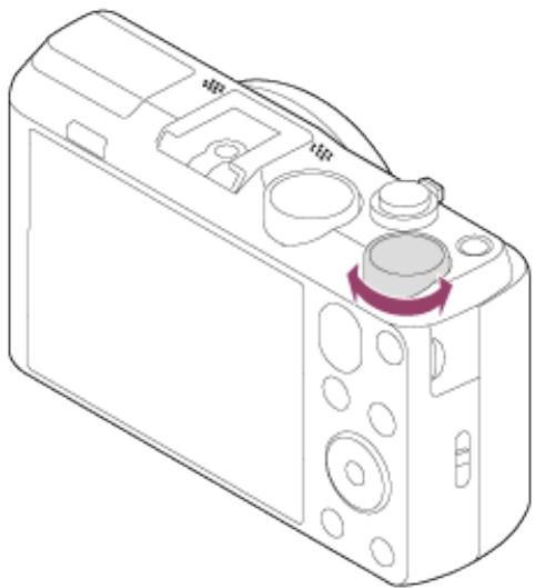 SONY HX60 - Molette de correction d'exposition - 1