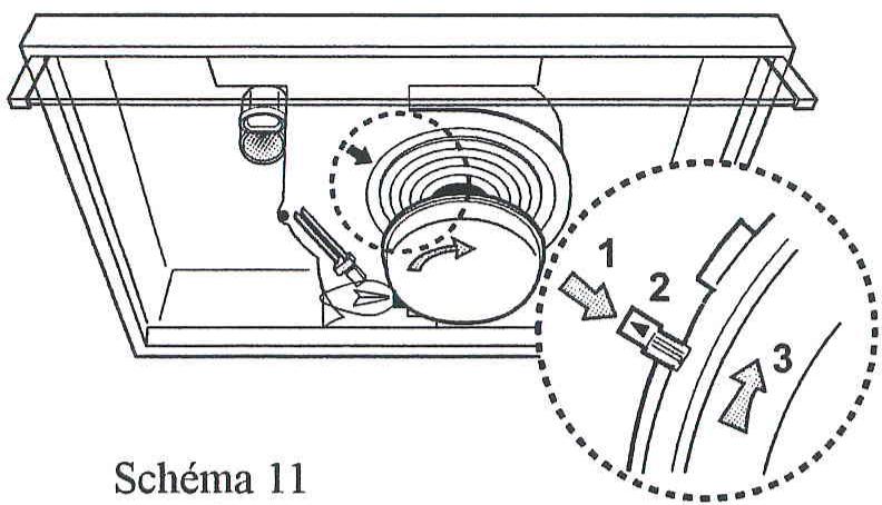 SCHOLTES HV 26 W BLANC - Changement des filtres charbon HV 16 - schema 11 - 1