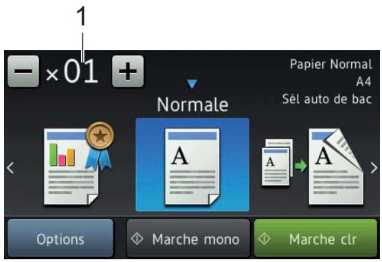 BROTHER MCF-i5620DW - Comment effectuer des copies - 1