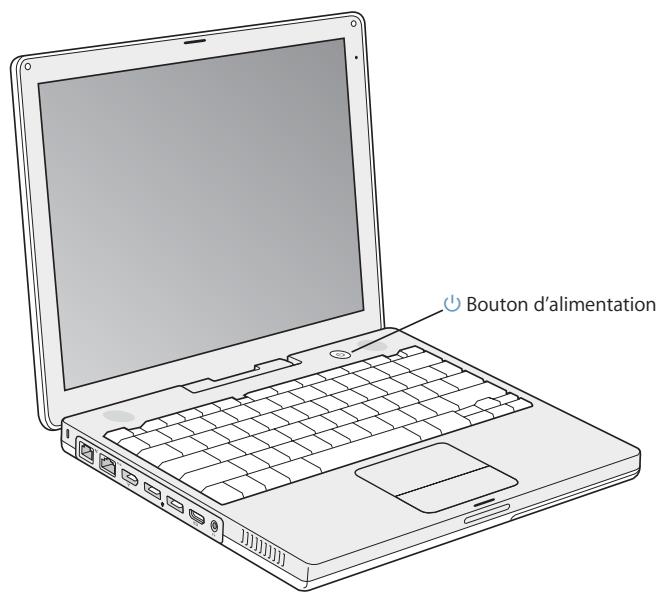 APPLE iBook G4 - Étape 3 : mise sous tension de votre iphone G4 - 1