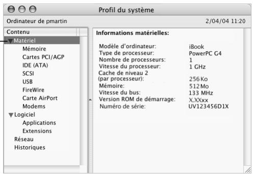 APPLE iBook G4 - Localisation du numéro de série de votre produit - 1