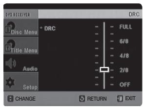 SAMSUNG HT-X620T/XE - CONFIGURATION DE LA COMPRESSION DRC (COMPRESSION DE LA PLAGE DYNAMIQUE) - 2