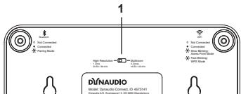 DYNAUDIO Xeo Connect - Rear plate - inputs - 2