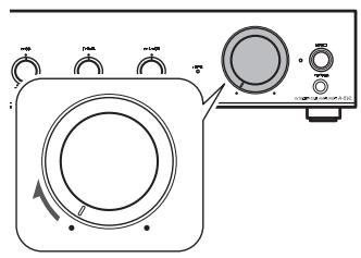 ONKYO A-5VL - Tournez la commande de volume pour régler le volume. - 1