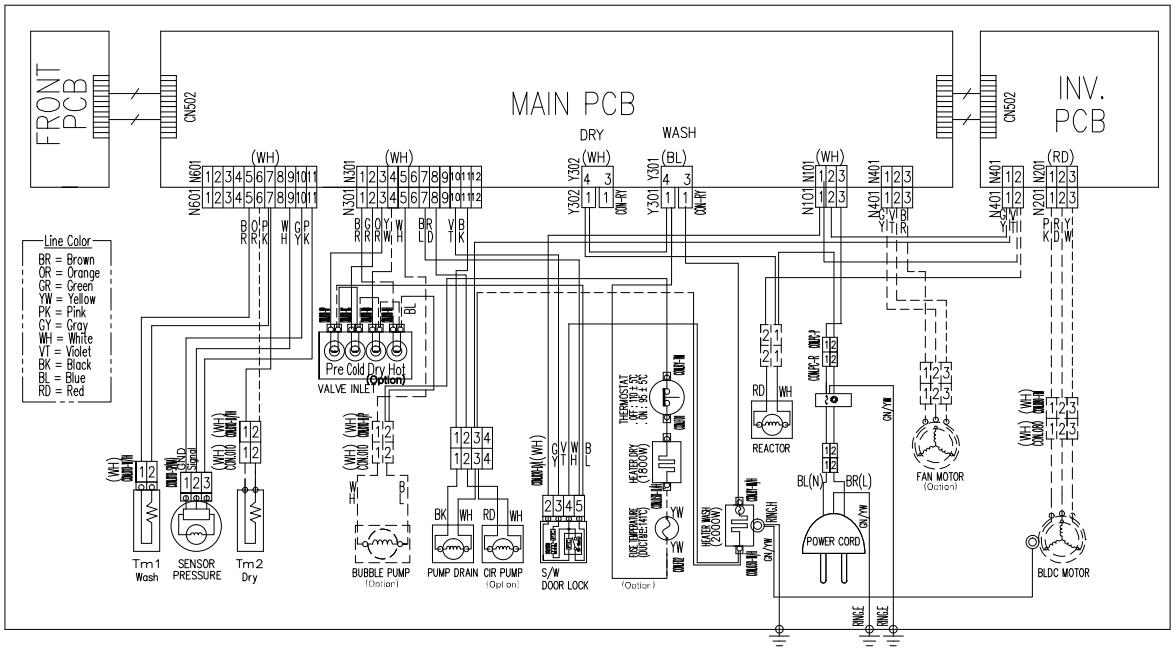 DAEWOO DWC-RD1431 - Scheme de cablage - 1