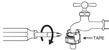 DAEWOO DWC-RD1431 - Cas d'un robinet sans filetage - 3