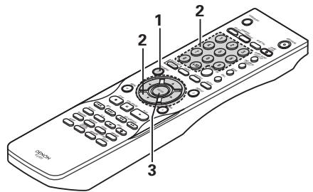 DENON DVD3910 - Utilisation de la Barre de Menu - 1