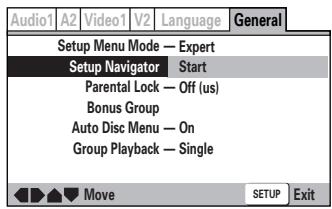 MARANTZ DV8400 - Navigateur d'installation - 1