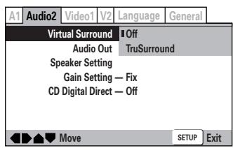 MARANTZ DV8400 - Virtual Surround (Son spatial virtuel) - 1
