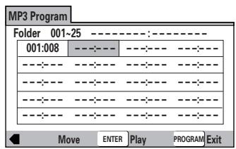 MARANTZ DV8400 - Programmation d'une liste de lecture de plages MP3 - 3