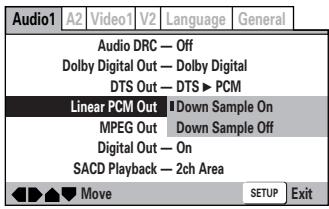 MARANTZ DV8400 - Sortie PCM linéaire - 1