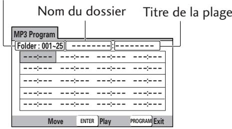 MARANTZ DV8400 - Programmation d'une liste de lecture de plages MP3 - 1