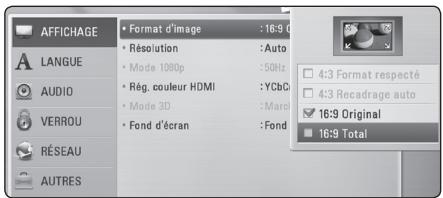 LG HX46R - Réglage des paramètres - 4