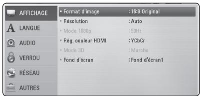 LG HX46R - Réglage des paramètres - 3