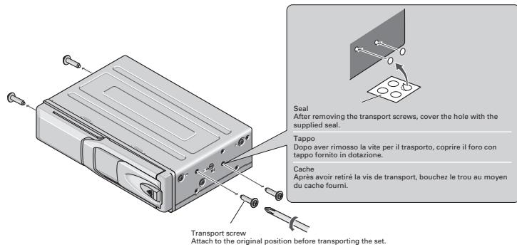PIONEER CDX-P670 - Transportation of multi-CD player/Trasporto dellettore multi-CD/Transport du lecteur de CD à chargeur - 1
