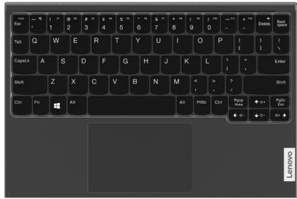 LENOVO IdeaPad Duet 310IGL5S2ZATOOZWFR - Combinaison de l'ordinateur et du clavier folio Bluetooth - 3