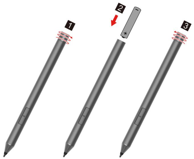 LENOVO IdeaPad Duet 310IGL5S2ZATOOZWFR - Installation de la pile du stylet - 1