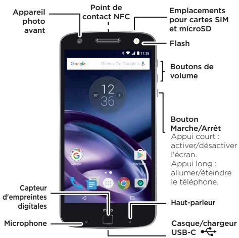 LENOVO MOTO Z WHITE - Présentation du téléphone - 1