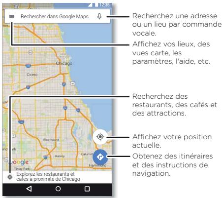 LENOVO MOTO Z WHITE - Démarrage rapide : localisation et déplacements - 1