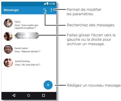 LENOVO MOTO Z WHITE - Démarrage rapide : messages - 3