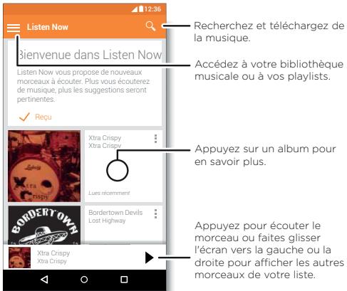 LENOVO MOTO Z WHITE - Démarrage rapide : musique - 1