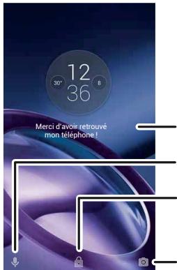 LENOVO MOTO Z WHITE - Marche, arrêt, verrouillage et déverrouillage - 1