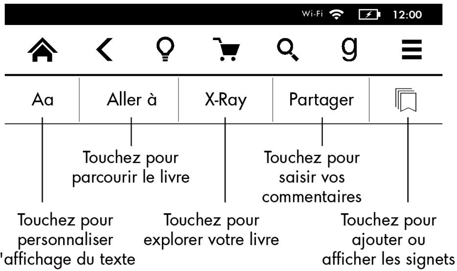 KINDLE 4139623 - Touchez cette zone pour afficher la barre d'outils - 2