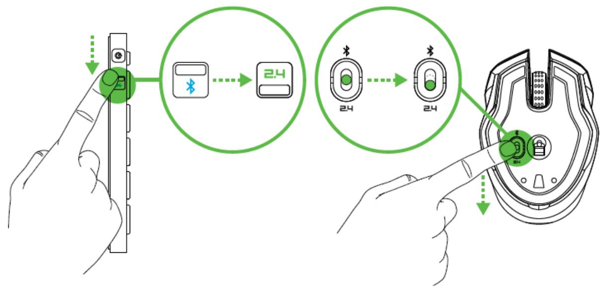 RAZER TURRET - CONNEXION DU RAZER TURRET VIA LE DONGLE SANS FIL - 1