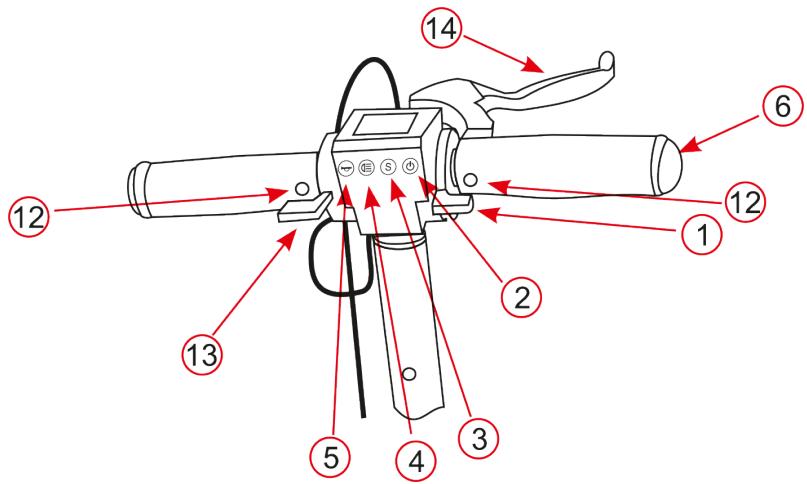 E-TWOW Boost ES - SCOOTER PARTS DIAGRAM - 1