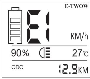 E-TWOW Boost ES - ***CODES D'ERREUR - 1