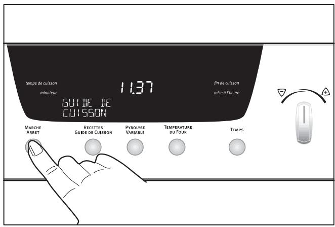 ARTHUR MARTIN FE 6430 X INOX - Régler la luminosité de la fenêtre d'affichage - 1